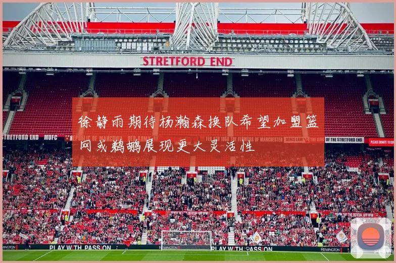 徐静雨期待杨瀚森换队希望加盟篮网或鹈鹕展现更大灵活性